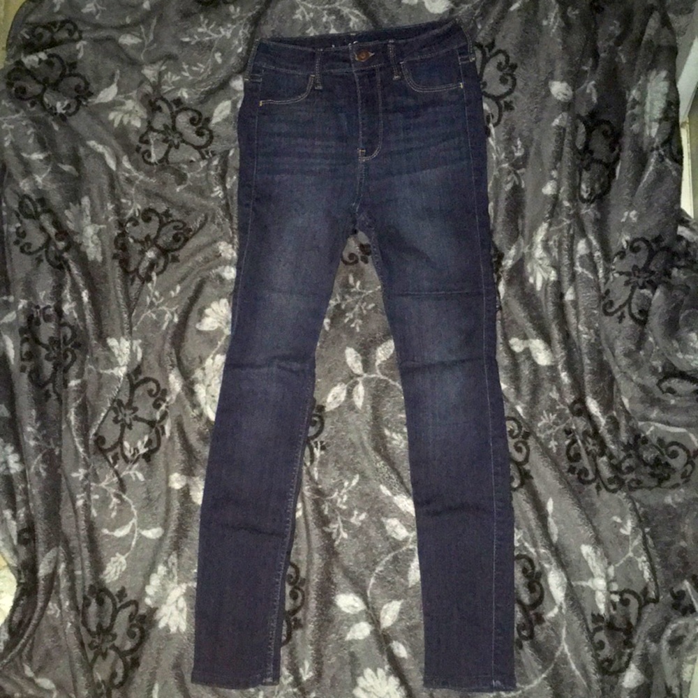 Hollister dark blue Jean jeggings